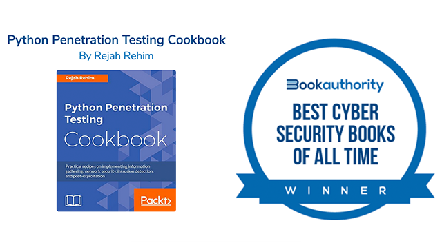 Python Penetration Testing Cookbook made it to the Best Cyber Security Books of All Time