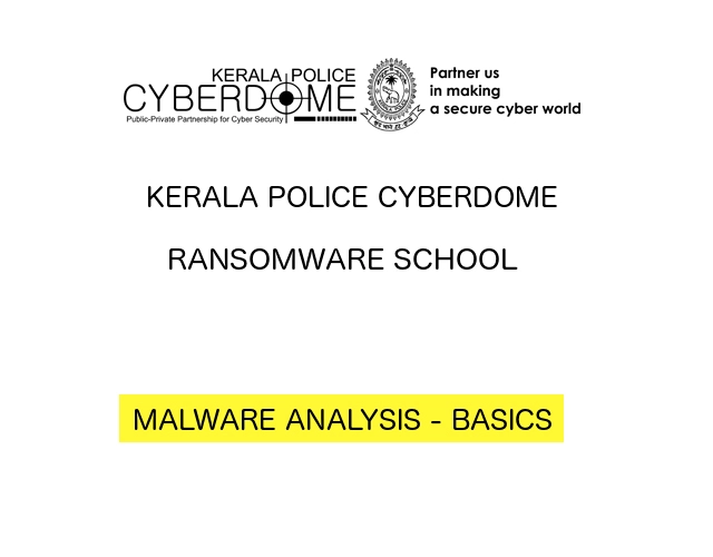 CyberDome Malware Analysis Basics Workshop