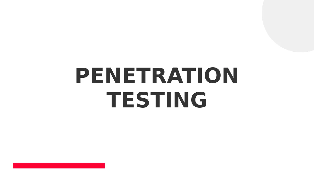 Hands On Penetration Testing